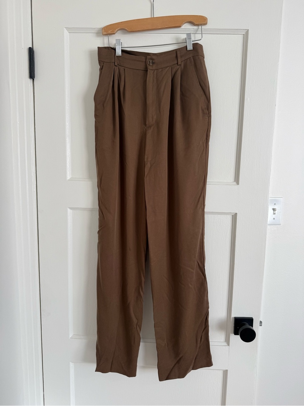 Reformation Brown Pleated Men's Trousers